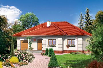  Projekt domu przy Altanowej (KRK1029) - projekt domu parterowego - Zdjęcie 1