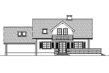  Projekt domu przy Bursztynowej (KRK1207) - projekt domu parterowego z poddaszem - Zdjęcie 2