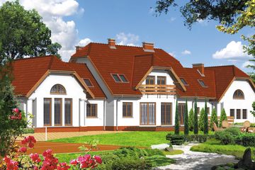  Projekt domu przy Cedrowej (KRK1046) - projekt domu parterowego z poddaszem - Zdjęcie 2