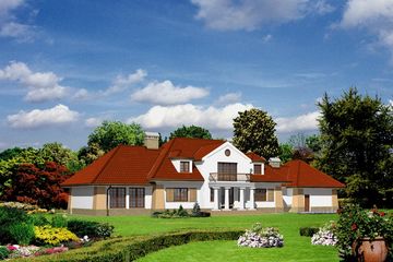  Projekt domu przy Cisowej (KRK1107) - projekt domu parterowego z poddaszem - Zdjęcie 2