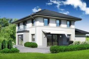  Projekt domu przy Diamentowej (KRK1110) - projekt domu z pełnym piętrem - Zdjęcie 2