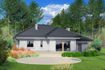  Projekt domu przy Fiołkowej 2 (KRK1241) - projekt domu parterowego - Zdjęcie 2