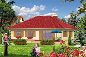  Projekt domu przy Jaśminowej (KRK1172) - projekt domu parterowego - Zdjęcie 2