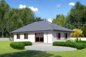  Projekt domu przy Jaśminowej 2 (KRK1219) - projekt domu parterowego - Zdjęcie 2