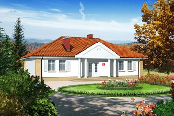  Projekt domu przy Jesionowej (KRK1115) - projekt domu parterowego - Zdjęcie 1