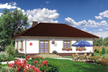  Projekt domu przy Klonowej (KRK1085) - projekt domu parterowego - Zdjęcie 2