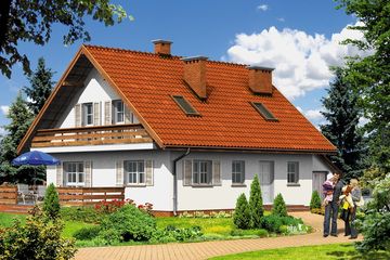  Projekt domu przy Krokusowej (KRK1104) - projekt domu parterowego z poddaszem - Zdjęcie 2