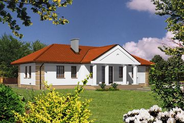  Projekt domu przy Kukułczej (KRK1098) - projekt domu parterowego - Zdjęcie 1