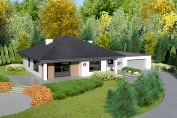  Projekt domu przy Makowej 2 (KRK1265) - projekt domu parterowego - Zdjęcie 1