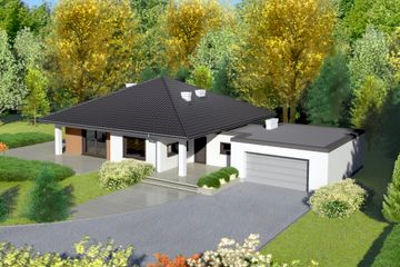  Projekt domu przy Makowej 2 (KRK1265) - projekt domu parterowego - Zdjęcie 2