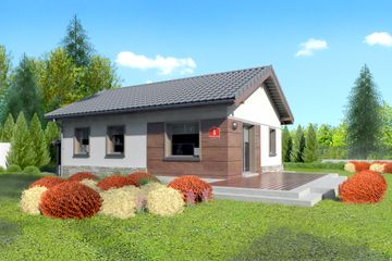  Projekt domu przy Przyjemnej (KRK1289) - projekt domu parterowego - Zdjęcie 2