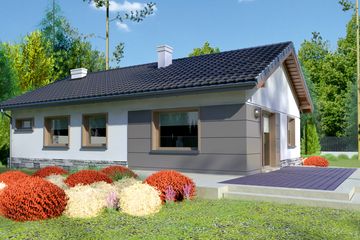  Projekt domu przy Przyjemnej 10 (KRK1306) - projekt domu parterowego - Zdjęcie 2