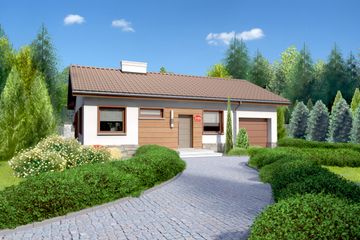  Projekt domu przy Przyjemnej 11 bis (KRK1347) - projekt domu parterowego - Zdjęcie 1