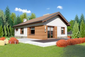 Projekt domu przy Przyjemnej 11 bis (KRK1347) - projekt domu parterowego - Zdjęcie 2