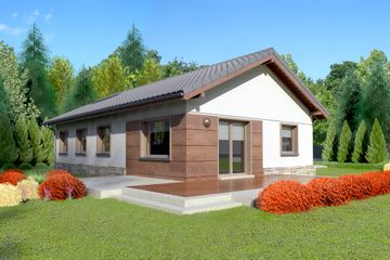  Projekt domu przy Przyjemnej 4 bis (KRK1320) - projekt domu parterowego - Zdjęcie 2