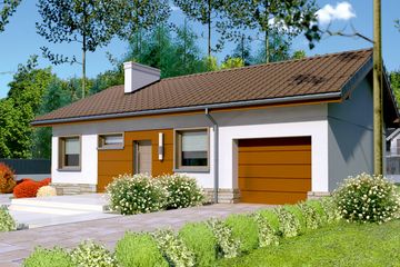  Projekt domu przy Przyjemnej 8 bis (KRK1356) - projekt domu parterowego - Zdjęcie 1