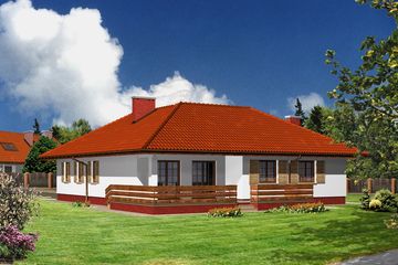  Projekt domu przy Rajskiej (KRK1111) - projekt domu parterowego - Zdjęcie 2