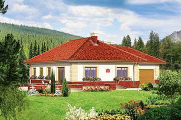  Projekt domu przy Romantycznej (KRK1146) - projekt domu parterowego - Zdjęcie 2