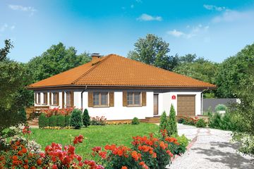  Projekt domu przy Słonecznej (KRK1106) - projekt domu parterowego - Zdjęcie 2