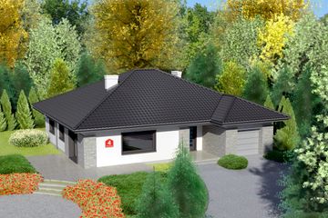  Projekt domu przy Słonecznej 4 (KRK1257) - projekt domu parterowego - Zdjęcie 1