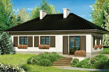  Projekt domu przy Topolowej (KRK1176) - projekt domu parterowego - Zdjęcie 2
