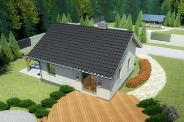  Projekt domu przy Topolowej 2 (KRK1287) - projekt domu parterowego - Zdjęcie 2