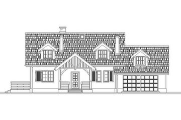  Projekt domu przy Winogronowej (KRK1206) - projekt domu parterowego z poddaszem - Zdjęcie 1