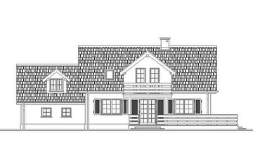  Projekt domu przy Winogronowej (KRK1206) - projekt domu parterowego z poddaszem - Zdjęcie 2