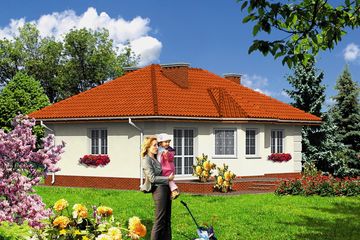  Projekt domu przy Wiśniowej (KRK1015) - projekt domu parterowego - Zdjęcie 2