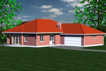  Projekt domu 102 (BBF1001) - projekt domu parterowego - Zdjęcie 1
