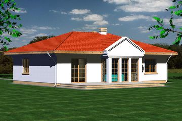  Projekt domu 106 (BBF1005) - projekt domu parterowego - Zdjęcie 1