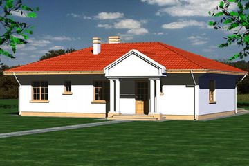  Projekt domu 106 (BBF1005) - projekt domu parterowego - Zdjęcie 2