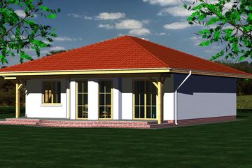  Projekt domu 109 (BBF1008) - projekt domu parterowego - Zdjęcie 2