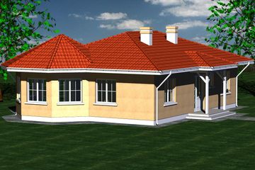  Projekt domu 110 (BBF1009) - projekt domu parterowego - Zdjęcie 1