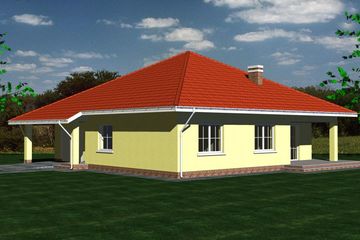  Projekt domu DOM 111 (BBF1010) - projekt domu parterowego - Zdjęcie 2