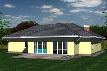  Projekt domu 112 (BBF1011) - projekt domu parterowego - Zdjęcie 1