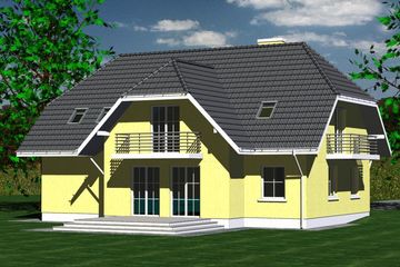  Projekt domu 219 (BBF1031) - projekt domu parterowego z poddaszem - Zdjęcie 2