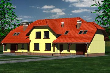  Projekt domu 602 (BBF1078) - projekt domu parterowego z poddaszem - Zdjęcie 1