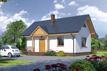  Projekt domu Hoczew mała 3m (KRP1574) - projekt domu parterowego - Zdjęcie 1