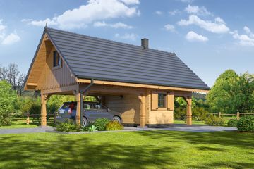  Projekt budynku gospodarczego mazurski 2 gpm 2 (KRP1577) - projekt budynku parterowego - Zdjęcie 2