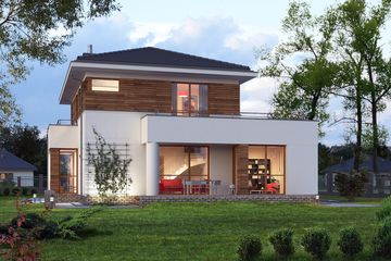  Projekt domu E-126 (WAX1028) - projekt domu z pełnym piętrem - Zdjęcie 2