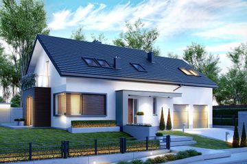  Projekt domu HomeKoncept 21 (KRX1021) - projekt domu parterowego z poddaszem - Zdjęcie 2