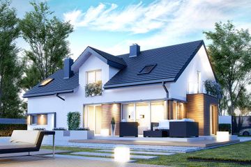  Projekt domu HomeKoncept 21 (KRX1021) - projekt domu parterowego z poddaszem - Zdjęcie 1