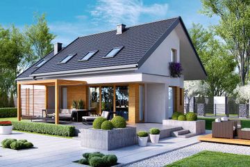  Projekt domu HomeKoncept 23 (KRX1023) - projekt domu parterowego z poddaszem - Zdjęcie 1