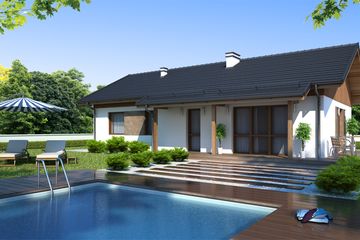  Projekt domu w Luizjanie 4 (KRN1051) - projekt domu parterowego - Zdjęcie 2