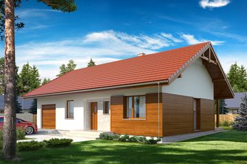  Projekt domu Gaja 2 (BSE1049) - projekt domu parterowego - Zdjęcie 1