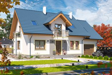  Projekt domu Izadora (WOE1057) - projekt domu parterowego z poddaszem - Zdjęcie 2