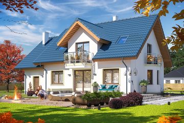  Projekt domu Izadora (WOE1057) - projekt domu parterowego z poddaszem - Zdjęcie 1