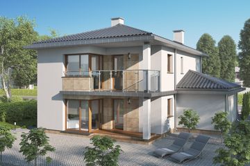  Projekt domu D118A (WAI1284) - projekt domu z pełnym piętrem - Zdjęcie 2