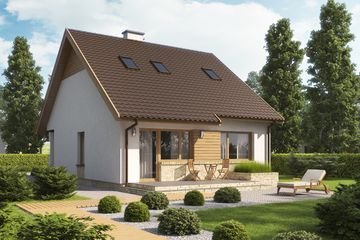  Projekt domu D141 (WAI1287) - projekt domu parterowego - Zdjęcie 2